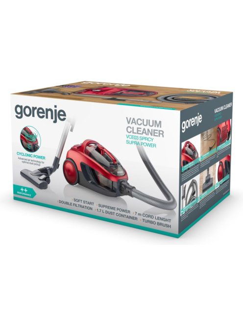 Gorenje Vce03Sprcy Porzsák Nélküli Porszívó