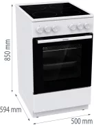 Gorenje GEC5A41WG Elektromos tűzhely