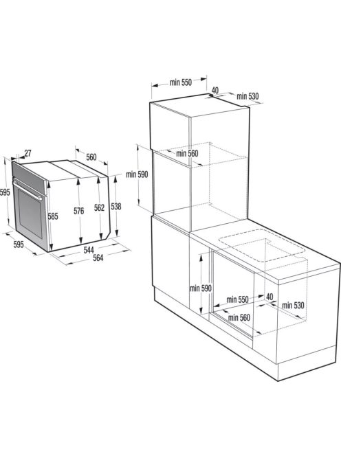 Gorenje BOS6737SYB Beépíthető sütő