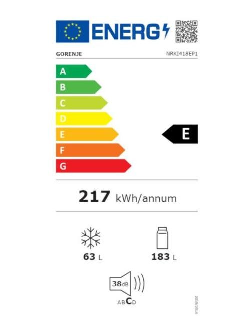 Gorenje Nrki418Ep1 Beépíthető Hűtőszekrény