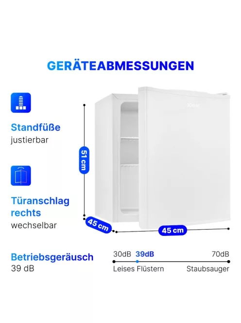 Bomann KB 7346 fehér egyajtós hűtő