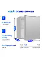 Bomann KB 7346 inox egyajtós hűtő