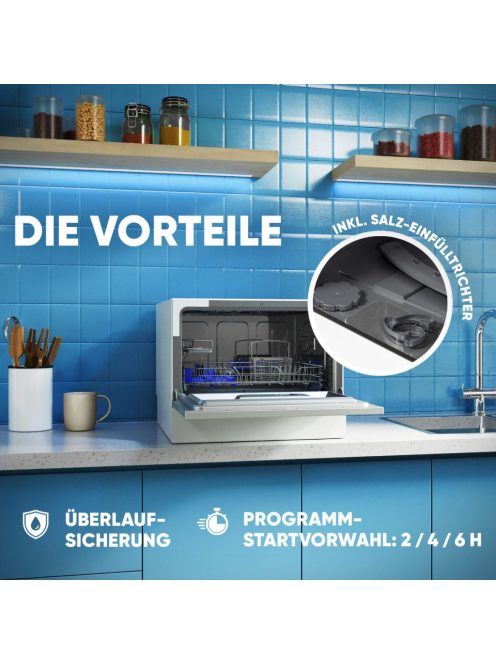 Bomann TSG 7405 fehér asztali mosogatógép