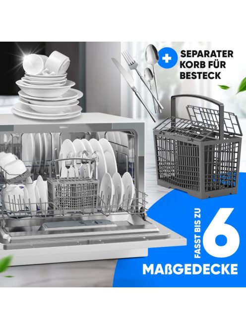 Bomann TSG 7405 fehér asztali mosogatógép