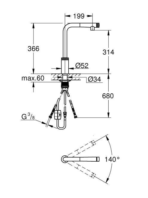 Grohe 30443000 Mosogató Csaptelep