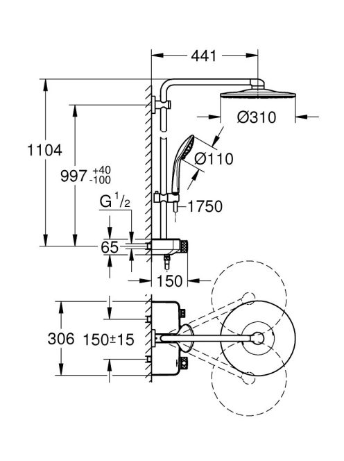 Grohe 22120Kf0 Zuhanyrendszer