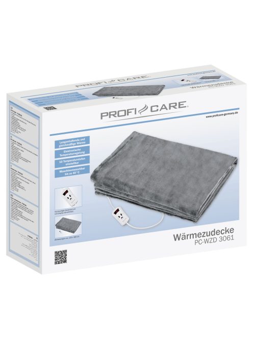 ProfiCare PC-WZD 3061 szürke elektromos takaró
