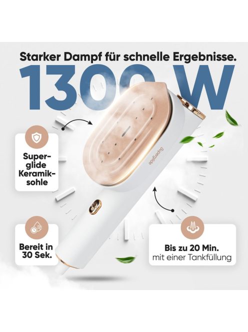 ProfiCare PC-DG 3124 fehér-rózsaszín Gőzölő