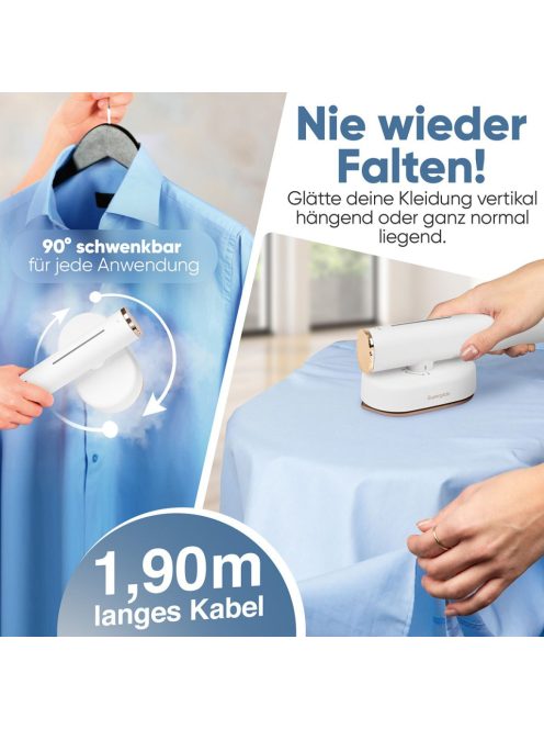 ProfiCare PC-DG 3124 fehér-rózsaszín Gőzölő