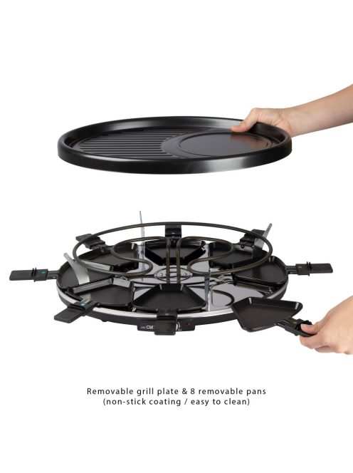 Clatronic Rg 3517 Fekete Raclette Grill