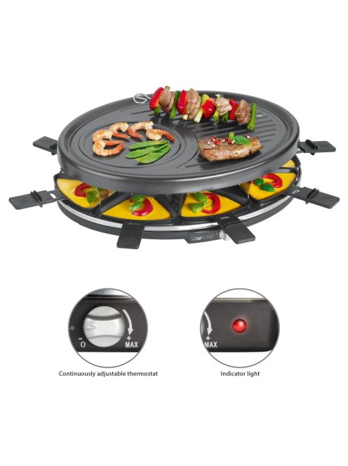 Clatronic Rg 3517 Fekete Raclette Grill