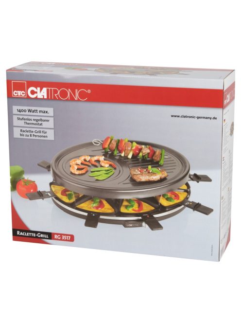 Clatronic Rg 3517 Fekete Raclette Grill