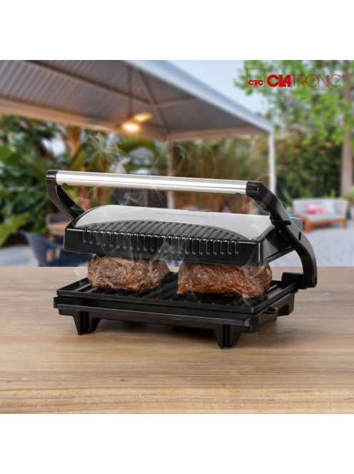 Clatronic Mg 3519 Fekete-Inox 700W Mini Kotaktgrill