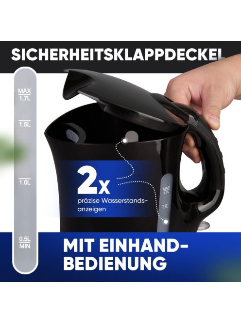 Clatronic WK 3819 fekete vízforraló