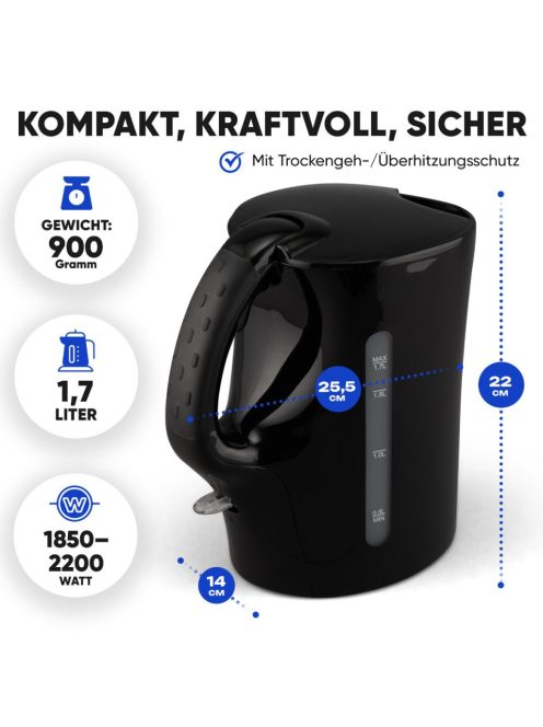 Clatronic WK 3819 fekete vízforraló