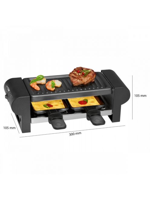 Clatronic RG 3592 fekete grill, raclette
