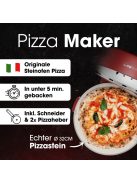 Clatronic PM 3787 rot 1.200W pizzasütő