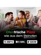 Clatronic PM 3787 rot 1.200W pizzasütő
