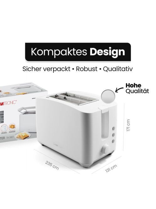 Clatronic TA 3801 fehér kenyérpirító