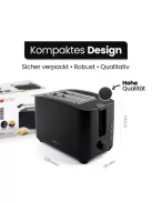 Clatronic TA 3801 fekete kenyérpirító