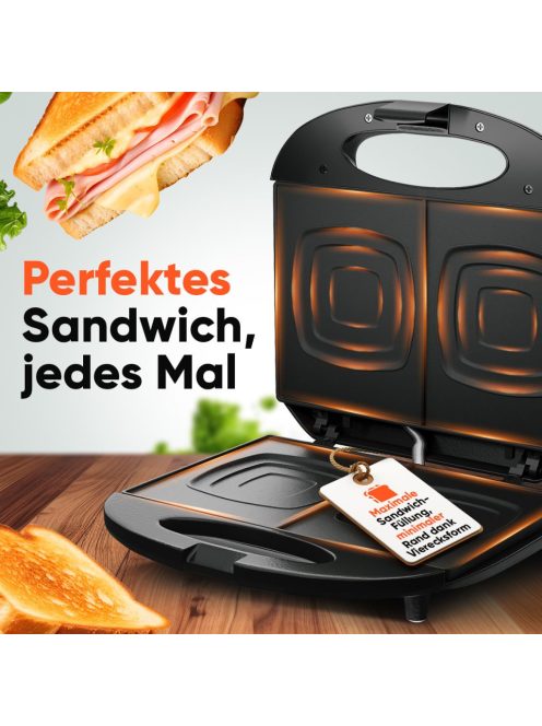 Clatronic ST 3814 fekete szendvicssütő