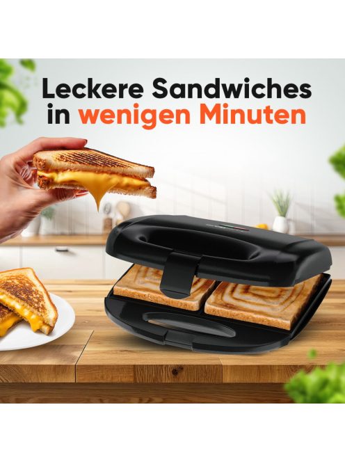 Clatronic ST 3814 fekete szendvicssütő