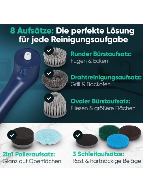 Elektromos ERB 3815 A akkus tisztítókefe 