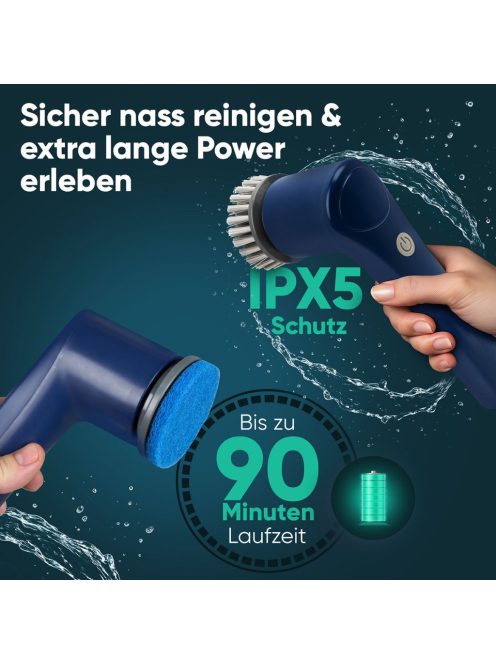 Elektromos ERB 3815 A akkus tisztítókefe 