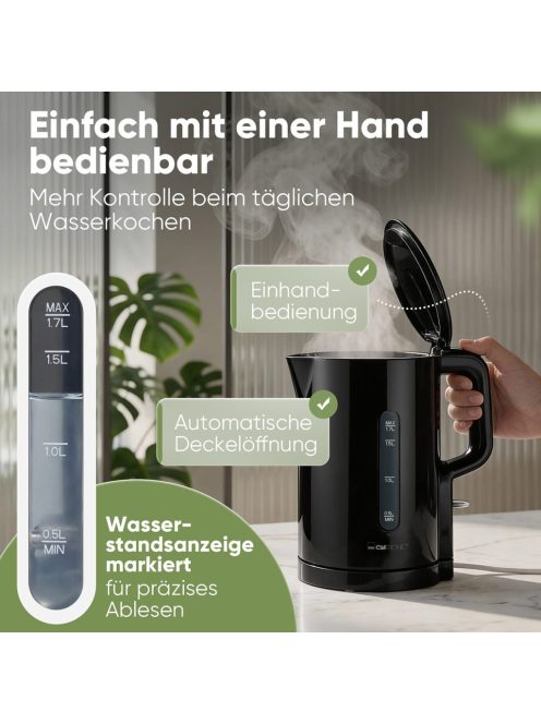 Clatronic WK 3835 fekete vízforraló
