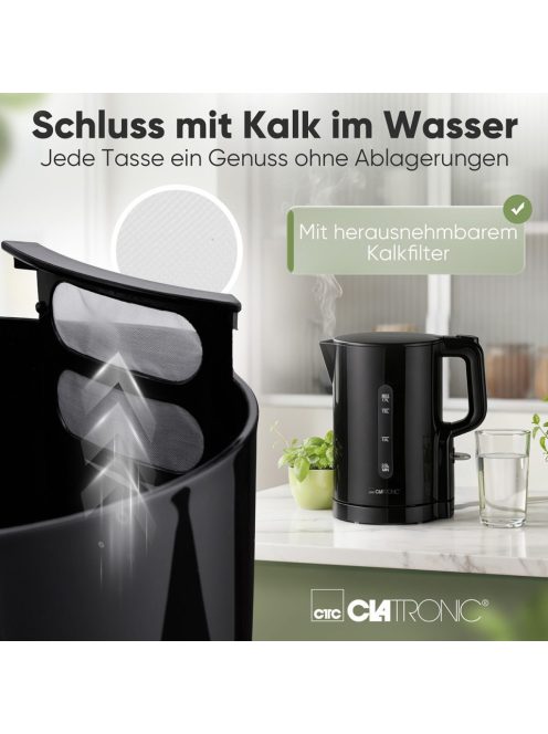 Clatronic WK 3835 fekete vízforraló