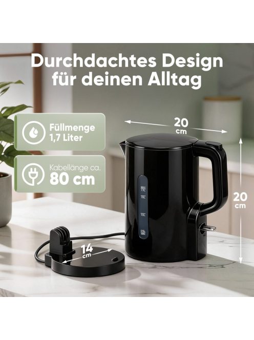 Clatronic WK 3835 fekete vízforraló