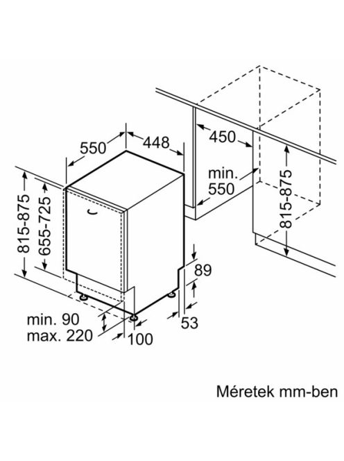 Bosch Spv2Xmx01E Beépíthető Mosogatógép