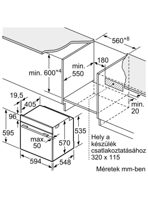 Bosch Hra534Bb0 Beépíthető Sütő