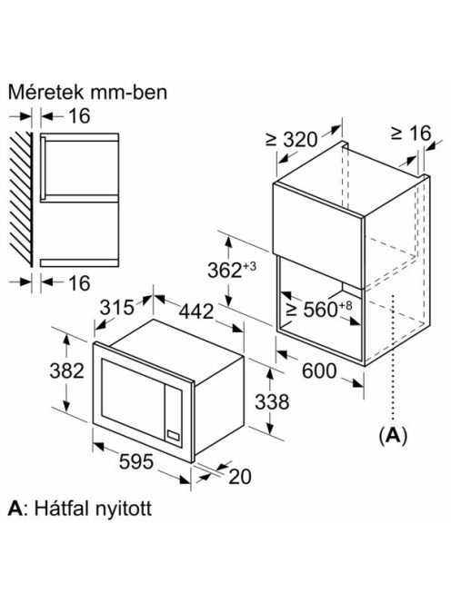 Bosch Bfl623Mb3 Beépíthető Mikrohullámú Sütő