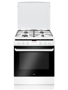   Amica 618Ge3.33Hzptanq/W/ ( 55700) Fehér 60 Cm Széles Digitális Órás Kombinált Tűzhely