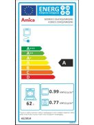 Amica 618Ge3.33Hzptanq/W/ ( 55700) Fehér 60 Cm Széles Digitális Órás Kombinált Tűzhely