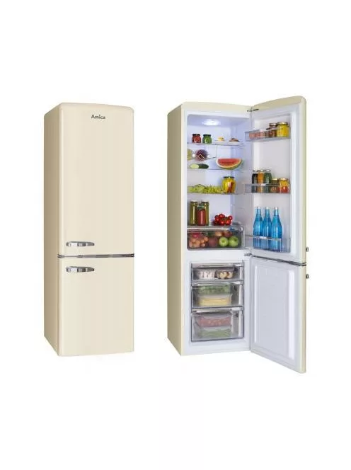 Amica FK2965.3GAA Retro Kombinált hűtőszekrény