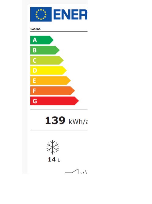 Gaba Gh-109We Egyajtós Hűtő