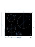 SLX 5IF-3SB indukciós főzőlap