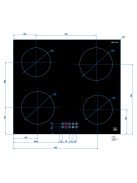 SLX 5IF-4S indukciós főzőlap