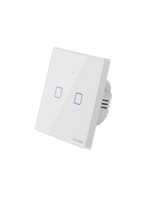 Sonoff Érintőképernyős kapcsoló WiFi + RF 433 T2 EU TX (2 csatornás)