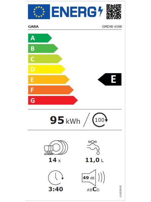 Gaba GMDW-60W mosogatógép