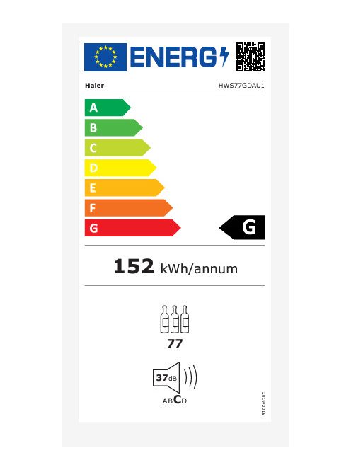 Haier HWS77GDAU1 Borhűtő