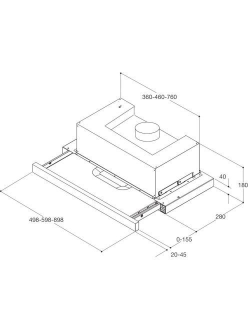 Whirlpool AKR 5390/1 IX Beépíthető elszívó