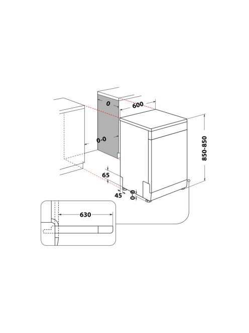 Whirlpool W7F HS51 mosogatógép
