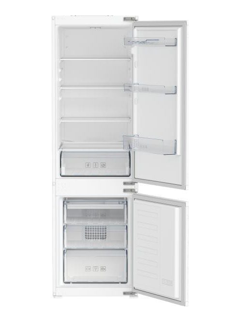 Beko BCSA285K4SN beépíthető alulfagyasztós hűtő
