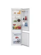 Beko BCSA285K4SN beépíthető alulfagyasztós hűtő