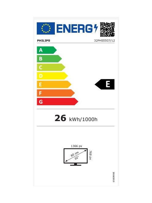 Philips 32PHS5507/12 HD Ready TV - 32", LED, E Energiaosztály