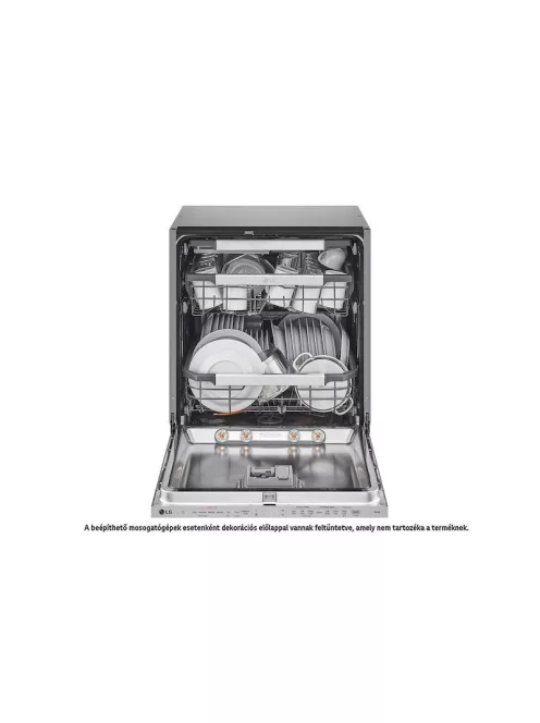 LG DB475TXS QuadWash™ beépíthető gőzös mosogatógép