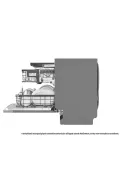 LG DB475TXS QuadWash™ beépíthető gőzös mosogatógép